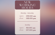 New Working Hours